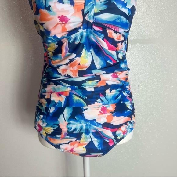 Tempt Me Women Ruched Slimming One Piece Swimsuits Tummy Control Size Large - Picture 11 of 15